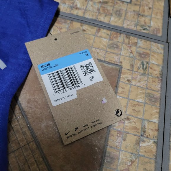 Nike Dri-Fit Rise 365 Running Jogging Track Tank Lapis Blue DD1532-430 Medium - Picture 8 of 8